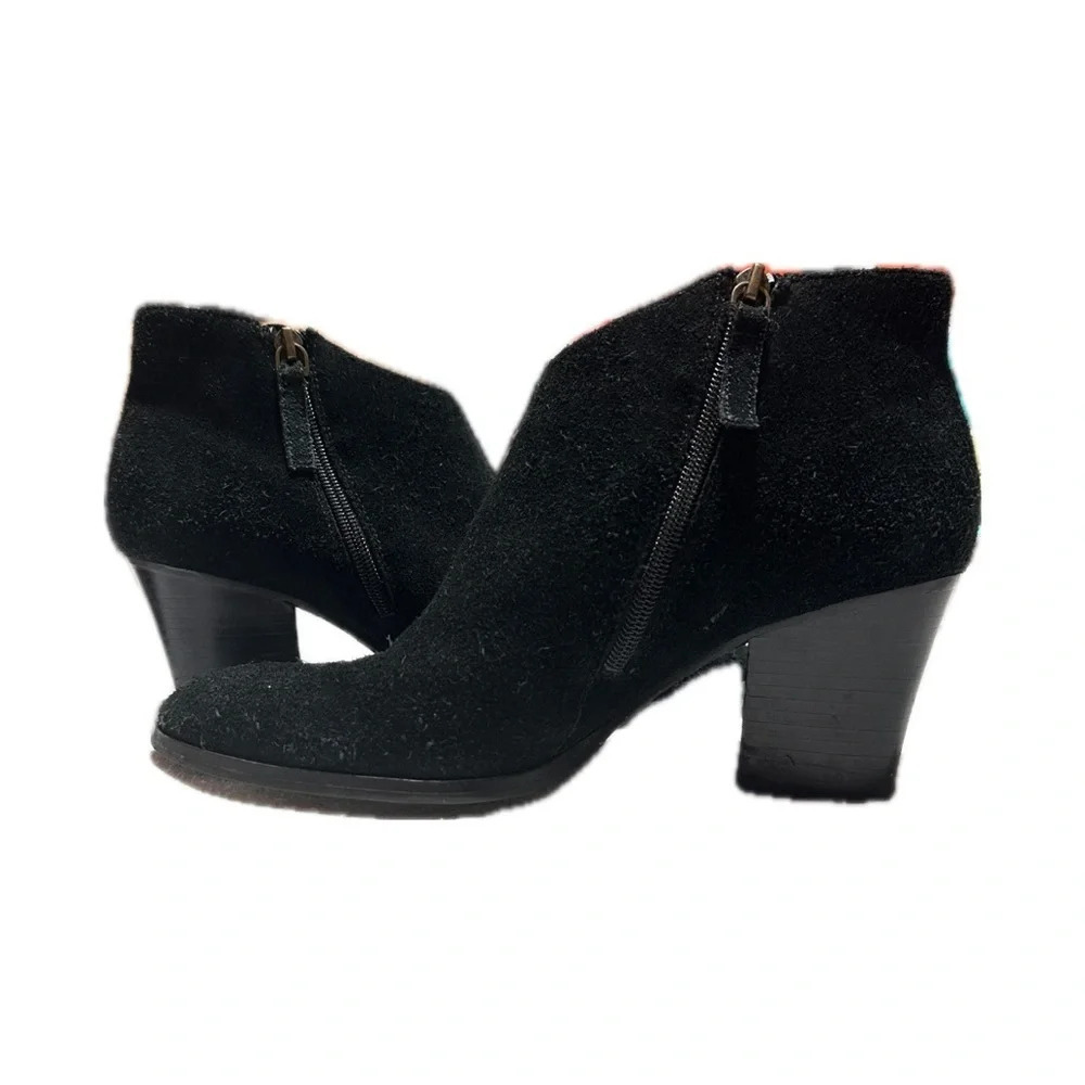 Susina Black Ankle Boots Block Heel Size 9.5